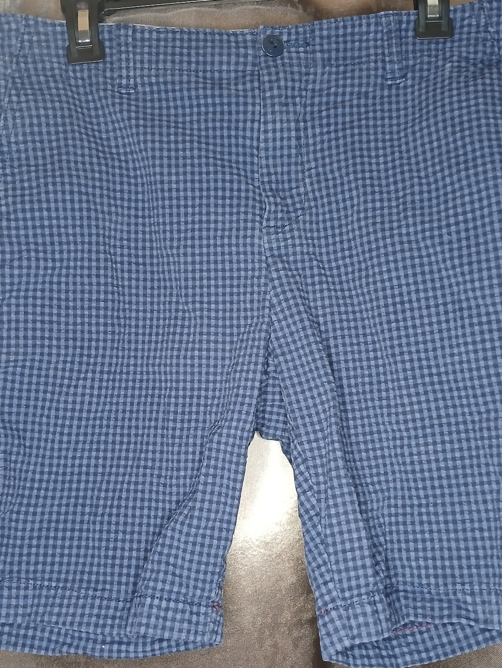 Tommy Hilfiger Blue Gingham Shorts Size 33